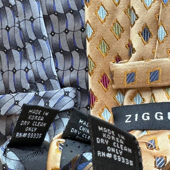 Ziggurat Silk Men Neck Tie by Mulberry Neckwear Geometric W 3.5 x L 60 - Picture 8 of 13